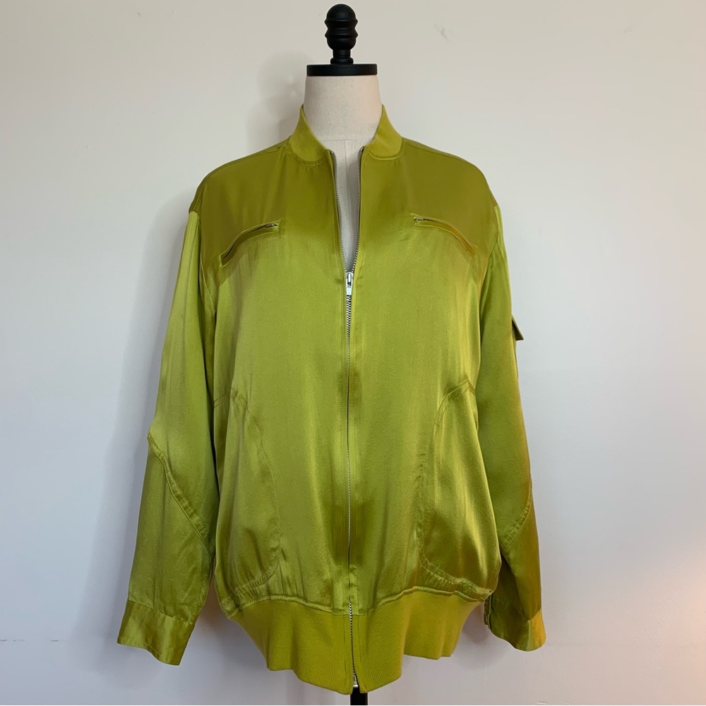 Chartreuse Silk Jacket